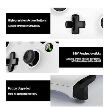 KanKanGou Model 1708 One S Controller(White),Compatible for Xbox One X|S Controller,Gamepads Compatible for Xbox One X|S,Gaming Controller Compatible with Xbox Series S/X