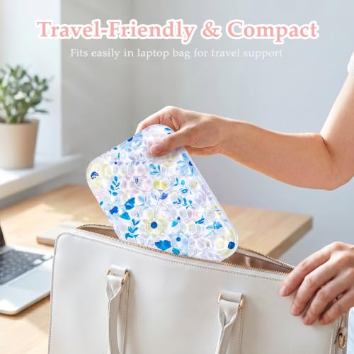 Ospelelf Gel Elbow Rest Pad, Ergonomic Arm Support for Desk, Daisy | Gel-filled Comfort for Summer Heat, Waterproof & Easy-clean, Ideal for Office Computer Use, Size: 6.29" × 4.33" × 0.98" - style: Daisy