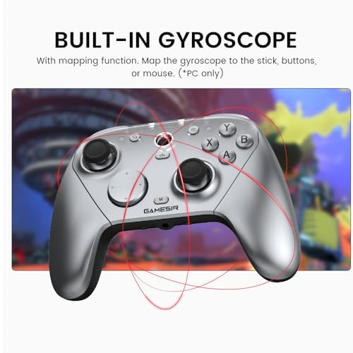 GameSir G7 Pro Wired Controller for Xbox Series X|S, Xbox One, Wireless Gamepad for PC&Android with TMR Sticks, Hall Effect Analog Triggers, 1000Hz Polling Rate, 3.5mm Audio Jack - Silver - color: Silver