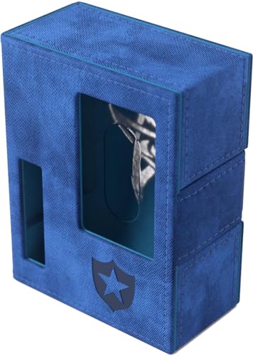 Gamegenic Arkham Horror Investigator Deck Tome - Premium Deck Box for Arkham Horror: The Card Game, Holds a Full Investigator Deck, Guardian - Blue Color, Made - color: Blue