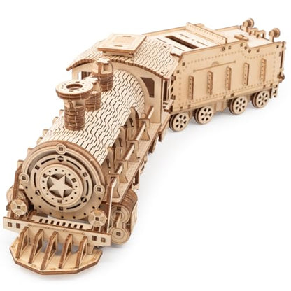 3D Puzzles Luxury Train Wooden DIY Building Model Kit | For Adults, Gifts - style: Luxury Train