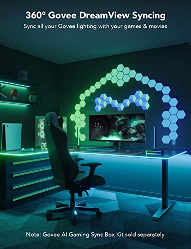 Govee RGBIC LED Neon Rope Lights, 10ft Gaming Lights for Gaming Desks | LED Strip Lights Syncing with Razer Chroma, Support Cutting, Smart App Control, Music Sync, Adapter (Only 2.4G Wi-Fi) - size: 10ft