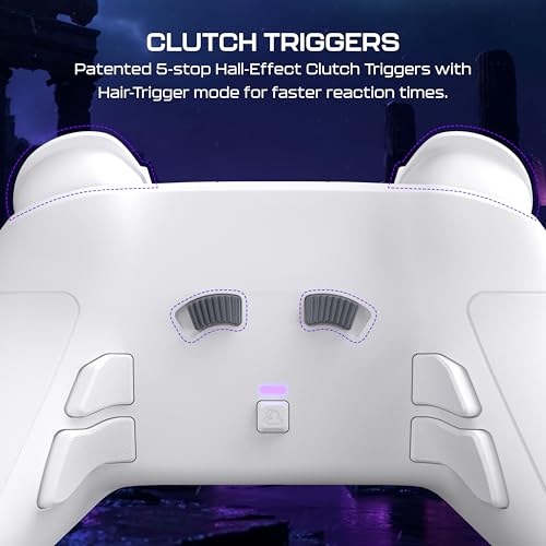 Turtle Beach Victrix Pro BFG Reloaded Wireless Gaming Controller for Xbox | Xbox Series X|S, Xbox One, PC, Modular, Fightpad Module, Hall-Effect Sticks, Triggers, 4 Remappable Buttons, Esports, White - color: White