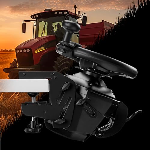 Thrustmaster T128 SimTask Truck & Farming Sim Wheel Pack - XBOX & PC | Force-feedback base, T2PM pedals, steering kit, 900-degree rotation, metal flat-mount clamp, 3-axis height adjustment - style: T128X & Steering Kit Bundle