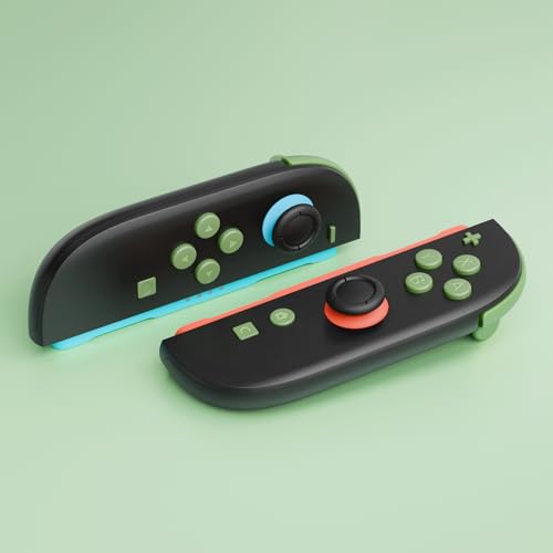 eXtremeRate DIY Replacement Full Set Buttons for Joycon 2, Custom ABXY Direction Keys Dpad + - C Home Capture Release L R ZR ZL Trigger Buttons for Nintendo Switch 2 Controller - Matcha Green - color: Matcha Green