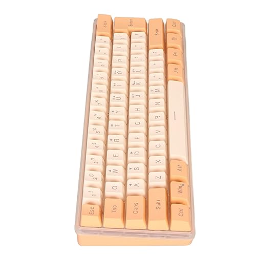 ZJchao 61 Key Ultra Compact Mechanical Keyboard RGB Backlit Tactile Orange Yellow Switches 60 Layout for Gamers Typists - size: Orange Yellow