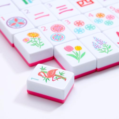 American Mahjong Tile Set, 160 Engraved Tiles with Mah-jongg Accessories and Tile Bag, Mahjong Set for Beginners - style: Classic