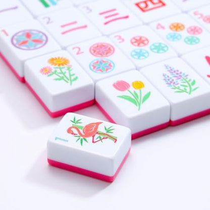 American Mahjong Tile Set, 160 Engraved Tiles with Mah-jongg Accessories and Tile Bag, Mahjong Set for Beginners - style: Classic