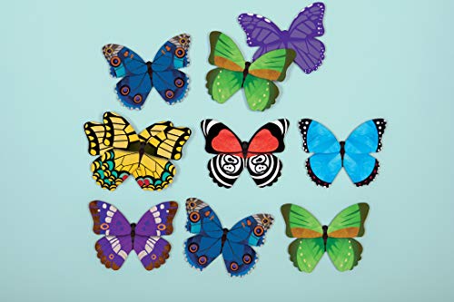 Mudpuppy Butterflies Shaped Memory Match, Multicolor - style: Butterflies