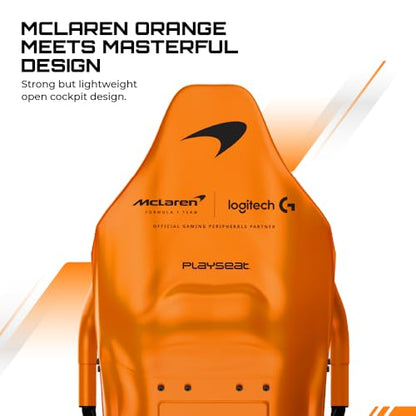 Playseat Formula Instinct - McLaren Racing Edition | Sim Racing Cockpit | Racing Simulator featuring the Authentic F1® racing position built to handle Direct Drive with an Open Cockpit Design