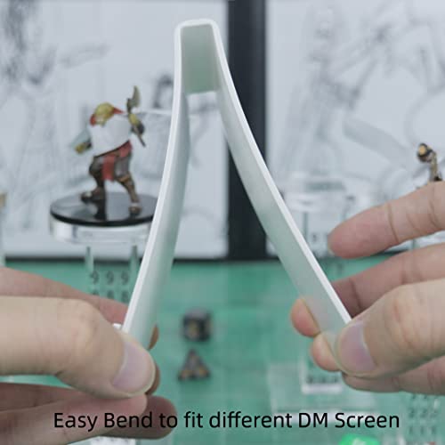 Acrylic Erasable Screen Top Initiative Trackers 6PCS for DND, Other Tabletop RPG (White 6pcs) - style: White 6pcs