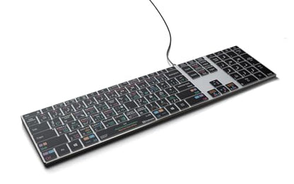 KB Covers Dorico Backlit Pro Aluminum Keyboard - Windows - US | Music Composition & Notation | Music Scoring Shortcuts | Keyboard for Musicians & arrangers - style: Windows
