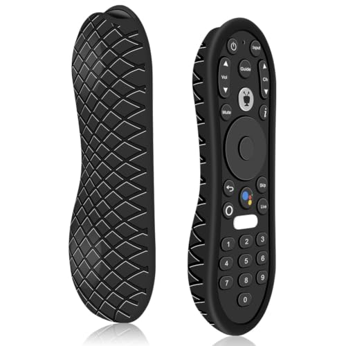 Silicone Case for TiVo Stream 4K Remote, Anti-Slip Shockproof Protective Cover for TiVo Stream Remote Controller Sleeve Protector Skin (Black) - color: Black