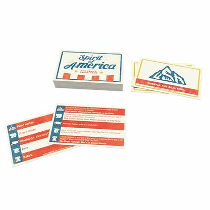 Spirit of America: The Family Trivia Game, Fun Challenge of USA History in 5 Categories, from Our 50 States to History of the Nation for Kids & Adults, Educational Party Night Activity, 2-4 Players