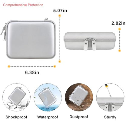 Elonbo Carrying Case for G350/ RG35XX Pro/ RG40XXV/ RG406V/ RG405V Retro Handheld Game Console, GiipGoop/ Voacle/ Anbernic Video Gaming Console Travel Storage Bag, Linux System Games Holder, Grey - color: Grey