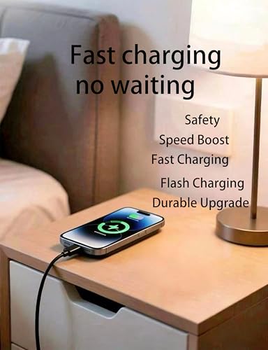 Replacement the USB-C Power Cord Compatible with Charging Cables for Samsung Solar TV Remote Controls, Yootech, Powlaken, Intoval, Seneo,QI-UE and Other Devices with USB-C Power Ports (6 feet)