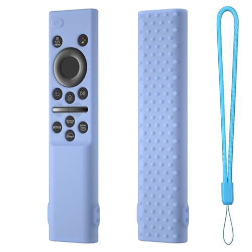 Hi Color Remote Cover for Samsung BN59-01388 BN59-01393 Silicone Remote Case Protective Sleeve (Glow Blue) - color: glow blue