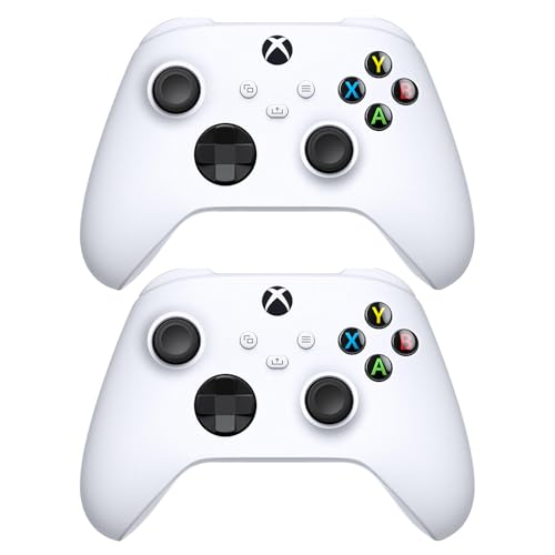 Microsoft QAS-00007 Wireless Controller Robot in White 2 Pack - color: Robot White