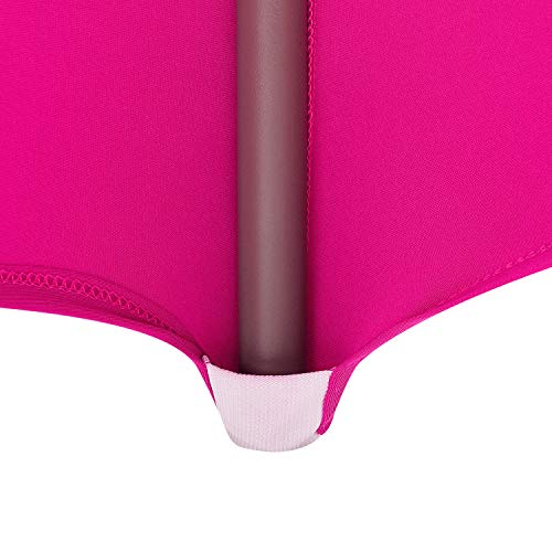 Peomeise 4FT Spandex Table Cover Rectangular Stretch Spandex Tablecloth (Fuchsia,4FT) - color: Fuchsia, size: 48" x 30" (Rectangle)