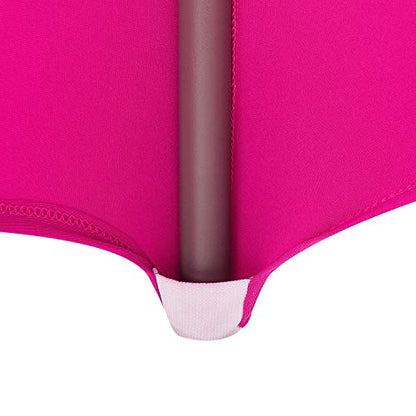 Peomeise 4FT Spandex Table Cover Rectangular Stretch Spandex Tablecloth (Fuchsia,4FT) - color: Fuchsia, size: 48" x 30" (Rectangle)