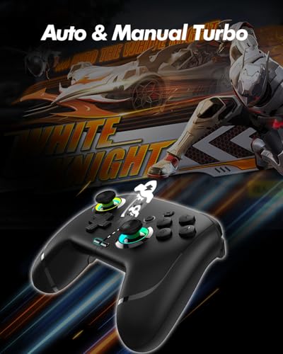 GMBACK Wireless Switch 2 Pro Controller with Home Wake Up & Loop Macros | Bluetooth Controller for Nintendo Switch 2/1/Lite/OLED/iPhone/Android/PC/Steam/TV with Vibration/6-Axis Gyro/Turbo/800mAh - color: Black