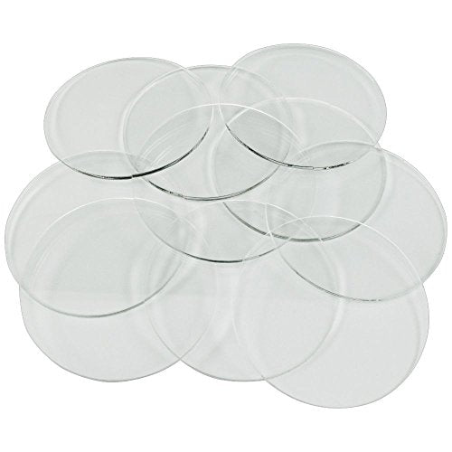 LITKO 3-Inch Round Bases | Compatible with D&D & Pathfinder | 1.5mm Clear | Set of 10 | 75mm — ultra-thin, terrain shows | For Huge creatures & monsters | Laser-cut acrylic