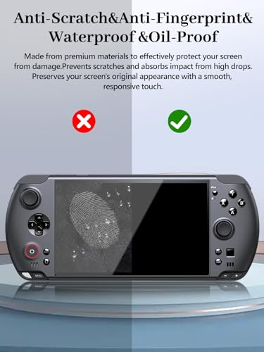 2-Pack Screen Protector for GPD WIN5 7'' Handheld Game Consoles, 6H Hardness Tempered Glass, Anti-Fingerprint,Anti-Scratch, Easily Installation, HD Clear