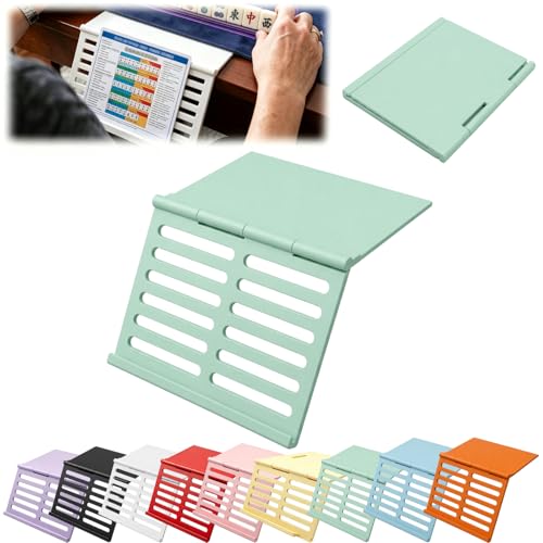 Mahjong Card Holder for Table, Under Mat Slide in Stand Angled Viewing Rack Foldable 3D Printed Space Saving Accessory for American Mahjong Mat (B - 07) - color: B - 07
