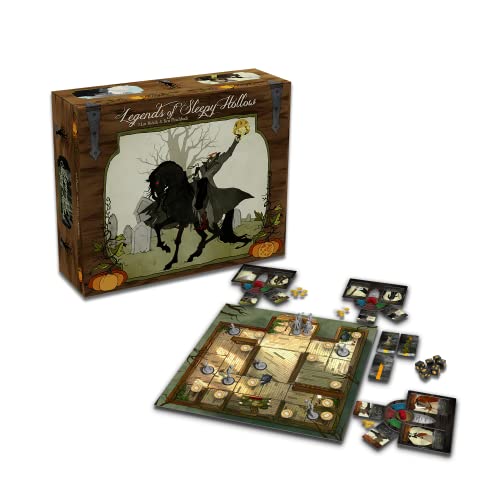 Greater Than Games | Legends of Sleepy Hollow | Cooperative Board Game | Horror Storytelling Campaign | 1 to 4 Players | 30+ Minutes | Ages 12+ - style: Base