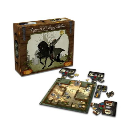 Greater Than Games | Legends of Sleepy Hollow | Cooperative Board Game | Horror Storytelling Campaign | 1 to 4 Players | 30+ Minutes | Ages 12+ - style: Base