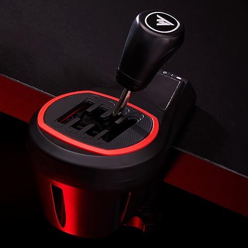Thrustmaster TH8S Sim Racing Gear Shifter Add-On - PS5, XBOX & PC | H-pattern, 7 gears plus reverse, metal lever, works with Thrustmaster wheels, for rally, F1, NASCAR, farming and racing games