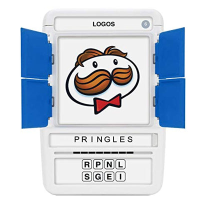 Logos Travel Game - Guess 100 Logos | Flash Cards with Slide Reveal Case | Card Game, Gift, Stocking Stuffer | Hours of Fun for Kids and Adults | Ages 6+ - style: Logos
