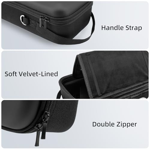 FIWWAT Carrying Case for Nintendo Switch 2 2025, 12 Game Card Slots, Large Capacity Hard Travel Protective Case for Switch 2 Console Accessories Pro Controller, Dock, Black - color: Black