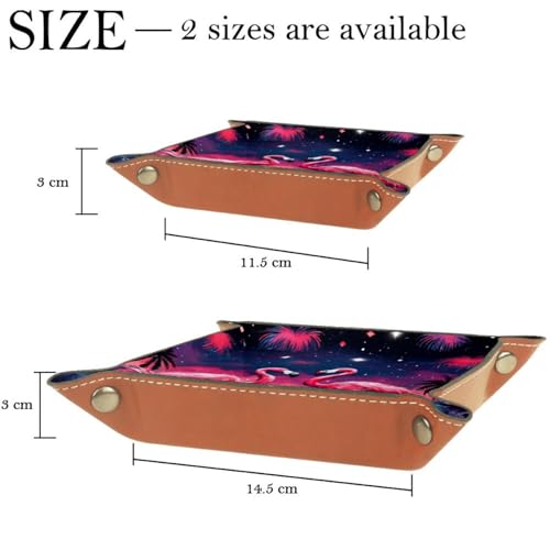 Red Flamingo Dice Tray PU Leather Dice Rolling Tray Folding Dice Holder for Dice Games, Like RPG, DND and Other Table Games - color: Multi 7