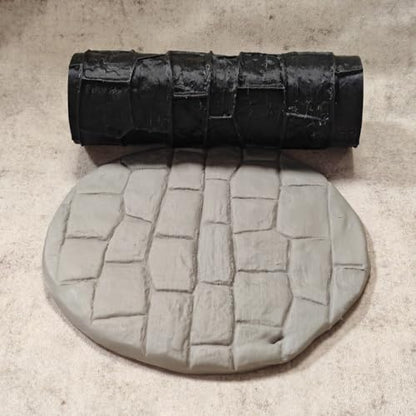 LuckyVin Terrain Texture Roller for D&D, Wargaming, Battle Mat, Tabletop, Dungeons and Dragons, Black (1PC Urban Retro Brick Pattern) - color: 1PC Urban retro brick pattern