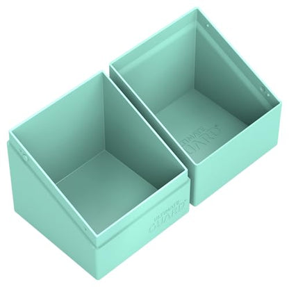 Ultimate Guard Boulder Solid 100+, Deck Case for 100 Double-Sleeved TCG Cards, Mint Green, Secure & Durable Storage for Trading Card Games, No Transparency - color: Mint Green