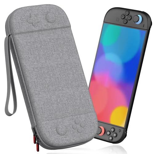 STARTRC GAMES Slim Carrying Case for Nintendo Switch 2 2025, Hard Shell Travel Case with 12 Game Card Slots, Portable Carry Bag for Switch 2 Console Gray - color: Gray