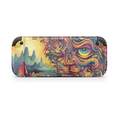 Glossy Glitter Gaming Skin Compatible with Nintendo Switch 2 Console Only - Surreal Vision - Premium 3M Vinyl Protective Wrap Decal Cover - Easy to Apply | Crafted in The USA by MightySkins - color: Surreal Vision, size: Switch 2 Console Skin Only, style: