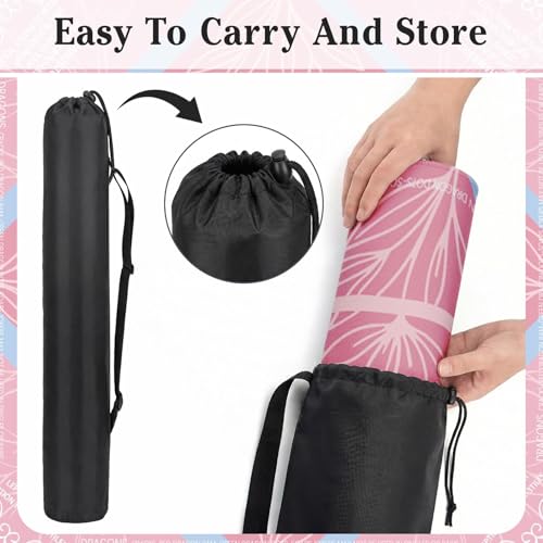 Britimes Mahjong Mat with Black Carrying Bag,31.5"x31.5", Pink | Non-Slip Noise Reduction Gaming Mat Rubber Multi Purpose Game Table Cover for Mahjong Card Dominoes Board Tile Games - color: Pink