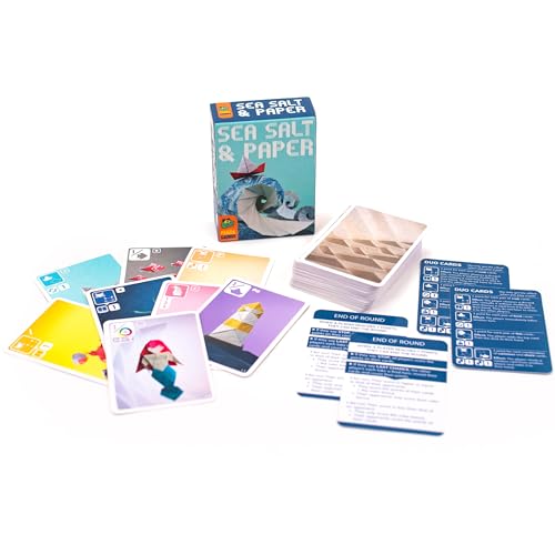 Pandasaurus Games Sea Salt and Paper Card Game - Ocean-Themed Strategy Game, Fast-Paced and Tactical, Fun Family Game for Kids and Adults, Ages 8+, 2-4 Players, 30-45 Minute Playtime