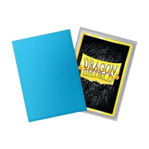 Dragon Shield | Matte Dual Standard Size Card Sleeves | 100ct - Smooth & Tough Premium TCG Sleeves - Compatible with Pokemon, One Piece, and Magic: The Gathering | Sky Blue & Silver - color: Sky Blue & Silver