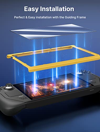 JSAUX PC0105 Steam Deck Case with Adjustable Angle Stand + 2-Pack Steam Deck Screen Protector