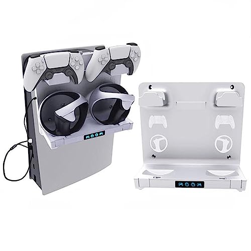 Controller Charging Station Wall Mount for VR 2 Controller Holder Wall Hanging Vertical Charging Stand Dock Controller Headphone Holder Storage Stand Hook