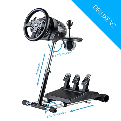 Wheel Stand Pro TX Deluxe V2 Racing Wheelstand Compatible With Thrustmaster T300rs, T500RS, T248, TX, TS-XW, TS-PC, TX Leather, T150 Pro, T-GT, T-GT II, T300GT and TMX/TM
