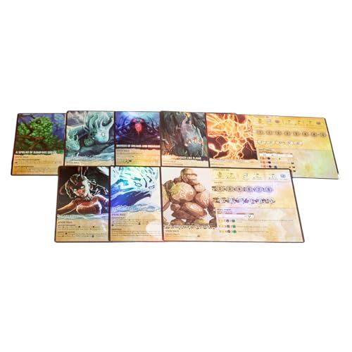 Greater Than Games | Spirit Island: Base Game - Foil Panels | Cooperative Strategy Board Game Accessory | Premium Component Upgrade - style: Foil Panels