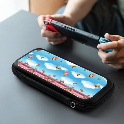 PPIKTC Hard Shell Travel Case for Switch, Portable Protective Carrying Bag with 15 Game Cartridges, Garden Wonder Kittens Cats Games Accessories - color: Design (209)