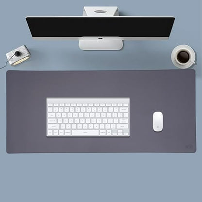 3XL Extended Gaming Mouse Pad/Mat 46"x20"(Steel Grey) - Large & Wide Desk Cloth Mousepad - Stitched/Water Proof/Non Slip Base - color: Steel Gray, size: 3XL 46"x20"