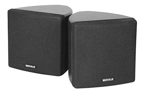 Rockville Commercial Audio Bundle 3.5" Swivel Wall Mount Speakers