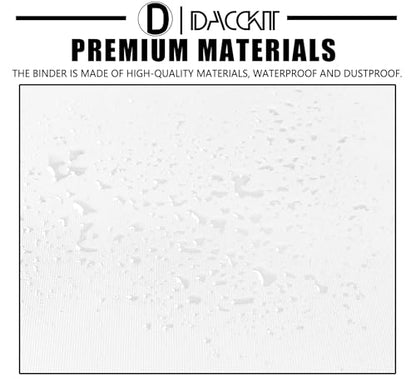 D DACCKIT Card Binder 16 Pocket - Fits 1024 Cards，4X4 Ringless Card Album with Sleeves for Trading Cards & Sports Cards（Model A，Classic White） - color: Classic White