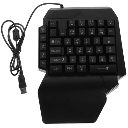 SHINEOFI Backlight Gaming Keyboard with 40 Keys for Accurate Operation and Easy Installation, Black Abs Material Designed for Playing Games and Dorm Use, Compact E-Sports Keyboard for Young